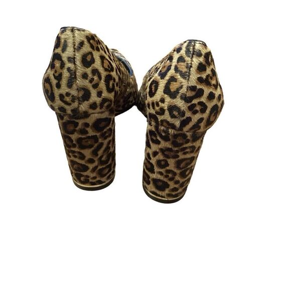 White House Black Market Elisa Signature Leopard Calf Hair Pointed Heels Sz 6 - Picture 7 of 13